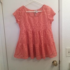 Orange Crochet Top